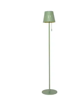Vonkajšia stojaca lampa zelená vrátane LED nabíjateľná a solárna - Ferre
