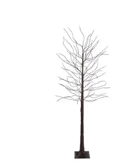 Vianočná stojaca lampa hnedý strom 180 cm vrátane LED s časovačom IP44 - Ki