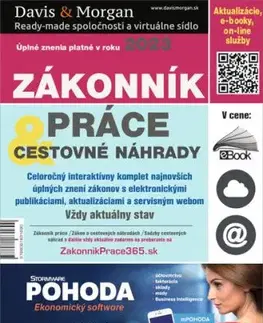 Zákonník práce a Cestovné náhrady 2023 - Úplné znenia platné v roku 2023