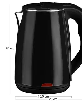 NABBI Ervin rýchlovarná kanvica 1,8 l čierna