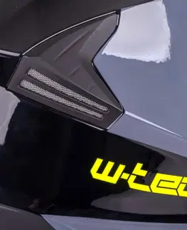 W-TEC Banelmeda čierna-fluo žltá - M (57-58)