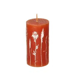 Dekoria Sviečka Giulia 13cm orange, 7 x 13 cm