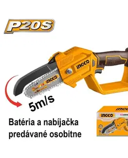 Kinekus Píla reťazová SUPER MINI CGSLI2058 INGCO AKU 20V P20S, bez akumulátora a nabíjačky