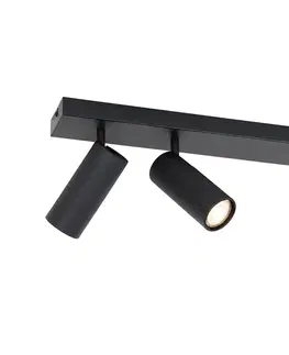 Inteligentný stropný reflektor čierny 2-svetelný nastaviteľný vrátane 2 Wifi GU10 50mm - Renna