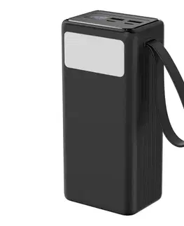  Powerbanka 40000 mAh 65W PD 2xUSB-A + 2xUSB-C s LED baterkou a USB-C káblom 1m PMPB4065