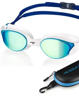 Aqua Speed Vortex Mirror White/Blue/Rainbow Mirror