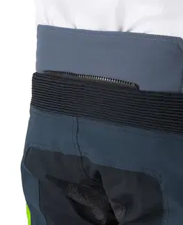 W-TEC Modock kalhoty čierno-modro-fluo žltá - S