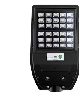  LED Solárna pouličná lampa VIA 50W/5000 mAh 3,2V 6000K IP65 + diaľkové ovládanie EKO9093