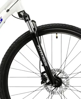 Kross Evado 4.0 28" - model 2025 šedá / námornícka modrá / lesk - M (17", 158-170 cm)
