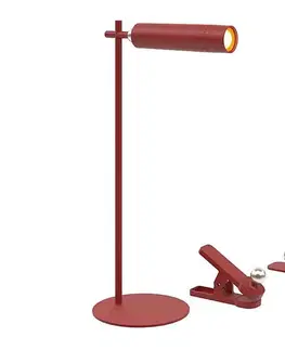  LED Stmievateľná magnetická stolná lampa LED/3W/5V 4000K 1500 mAh červená 23043