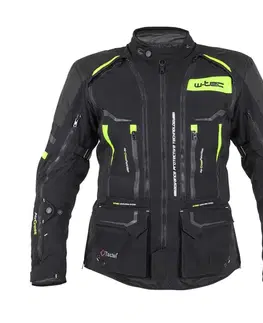 W-TEC Aircross bunda čierna-fluo žltá - S