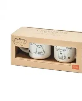 Legami Espresso hrnček pre dvoch Dog&Cat HOME SWEET HOME - Legami