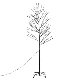 Vianočný stromček čierny 200 cm vrátane LED IP44 - Vixen