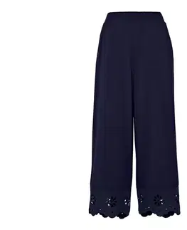 Nohavice culottes s výšivkou