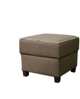 KONDELA Milo taburetka hnedá