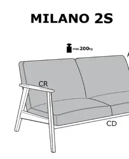 Pohovka MILANO 2S Halmar