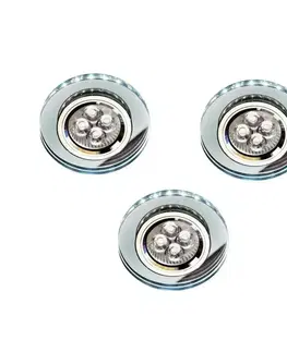 Okrúhle sklenené stropné svietidlo 50W + biela LED 2,1W SS-23