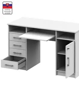KONDELA B9 New pc stolík biela