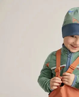 Detská obojstranná čiapka, dinosaurus