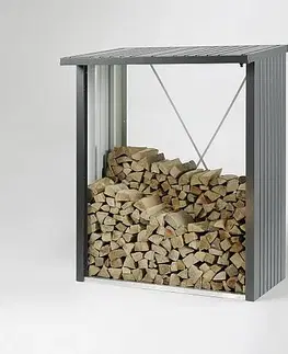 Biohort Drevník BIOHORT Woodstock 157 x 102 x 199 cm (sivý kremeň metalíza)