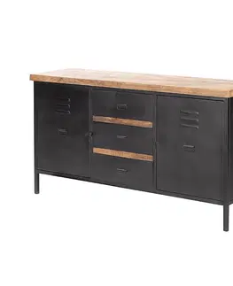 Dekoria Komoda Factory 155 x 40,5 x 85 cm, 155 x 40,5 x 85 cm 