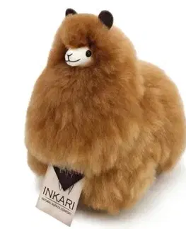 Plyšová hračka Alpaca SMALL – HAZELNUT - INKARI Alpaky