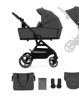 KINDERKRAFT SELECT - Kombinovaný kočík 2v1 YOXI Moonlight grey KSYOXI00GRY2000