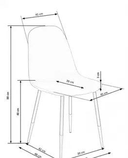 Jedálenská stolička K379 Halmar