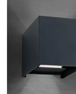 Orion AL 11-1192 - LED vonkajšie nástenné svietidlo CUBE 2xLED/3W/230V IP54 antr AL 11-1192 anthrazit