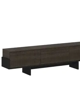 TV stolík Hege - Walnut, Black