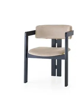 Jedálenská stolička CO Beige and Black