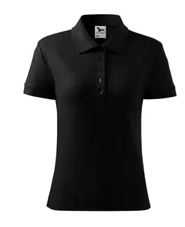 MALFINI Dámska polokošeľa Cotton čierna XS