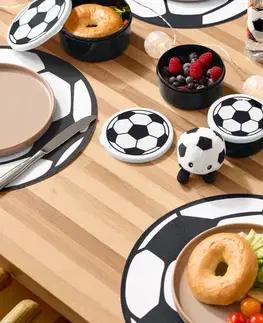Desiatové dózy na chlieb s futbalovým motívom, 3 ks