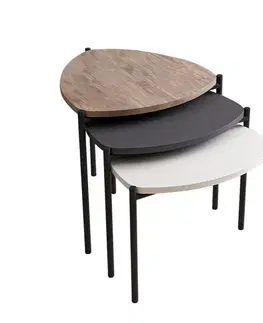 Odkladací stolík Lenny Multicolor, 3 ks