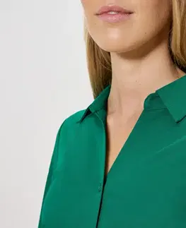 Džersejová piqué blúzka, zelená
