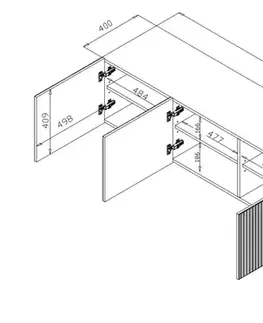 CAMA MEBLE Pafos 200 4D tv stolík biela