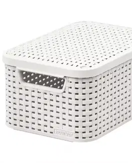 Košík S s vrchnákom Style 6l 205840 krémová
