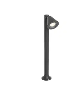 Moderný vonkajší stĺpikový svietidlo čierny 60 cm IP44 nastaviteľný - Ciara