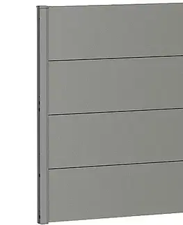 Biohort Zástena na ochranu súkromia BIOHORT - výška 91 cm (šedý kremeň metalíza) 96 × 91 × 4,4 cm