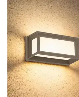 BRILAGI - LED vonkajšie nástenné svietidlo PARKER LED/12W/230V sivá IP44 BRI879