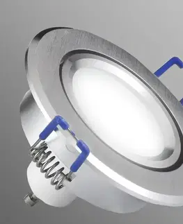 Stropné bodové svietidlo LED strieborné okrúhle 3v1 6W 4000K