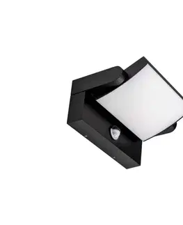  LED Vonkajšie nástenné svietidlo so senzorom LED/17W/230V 4000K IP65 čierna 2941