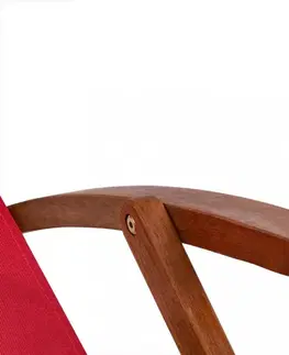 Skladacie plážové lehátko D0484 akácia Dekorhome