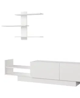 TV skrinka / Obývacia stena Egemen - White