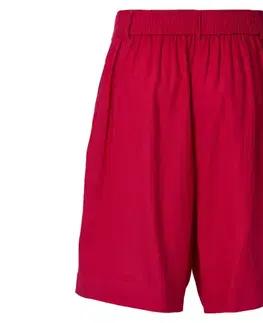 Ľanové bermudy, červené
