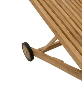 DEOKORK Záhradné lehátko teak ELEGANCE