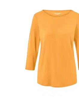 Funkčné tričko s 3/4 rukávmi, oranžové