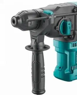 EXTOL INDUSTRIAL Kladivo vŕtacie AKU Share20V, bezuhlíkový motor, 1x 4Ah Li-ion, 2,4A nabíjačka, SDS+, 2,6J