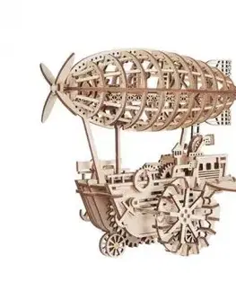 Drevené 3D puzzle Vzducholoď - mechanická