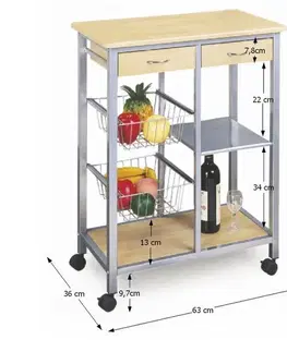 Kuchynský vozík HELGA Tempo Kondela